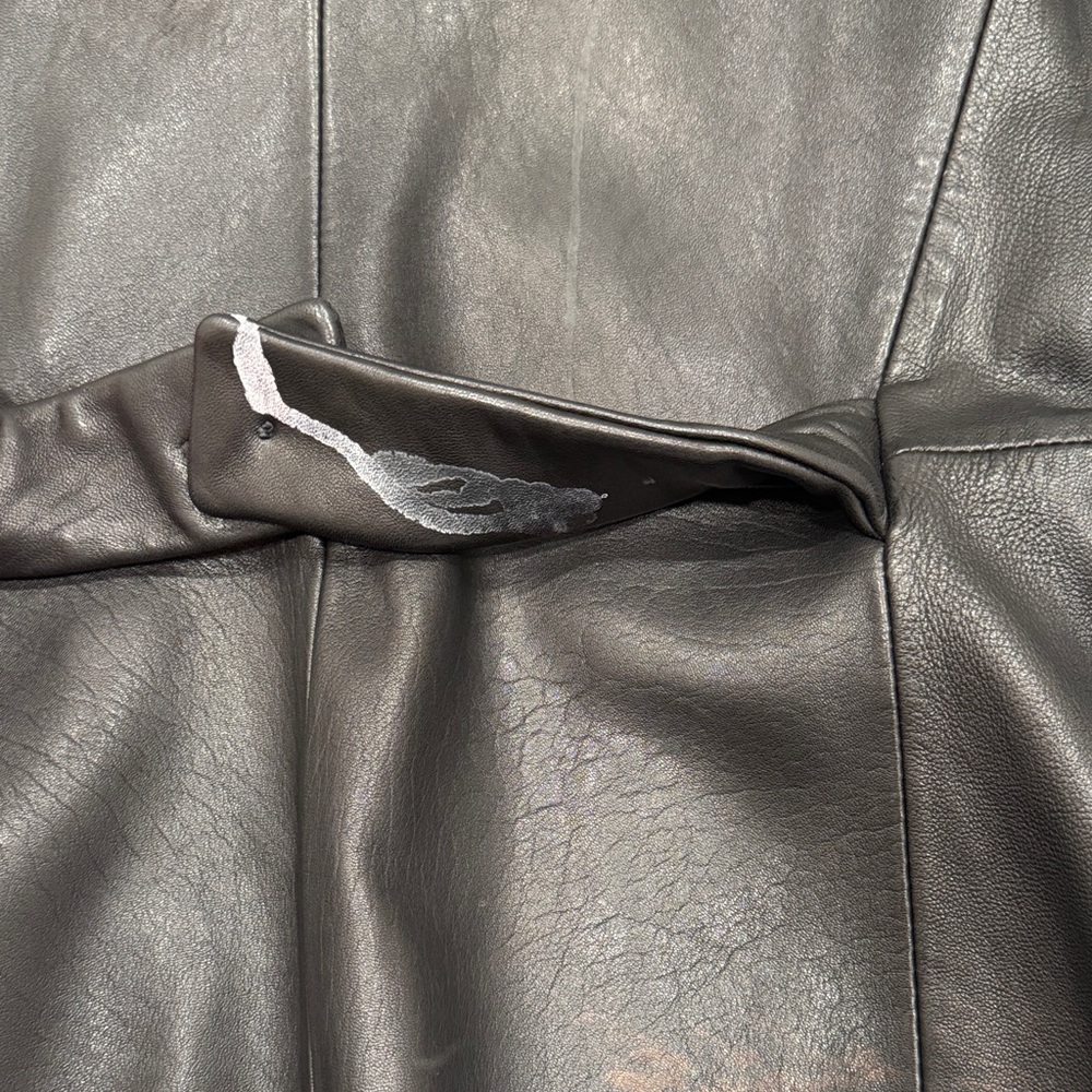 Jones New York Authentic Leather Blazer Jacket - Picture 9 of 10
